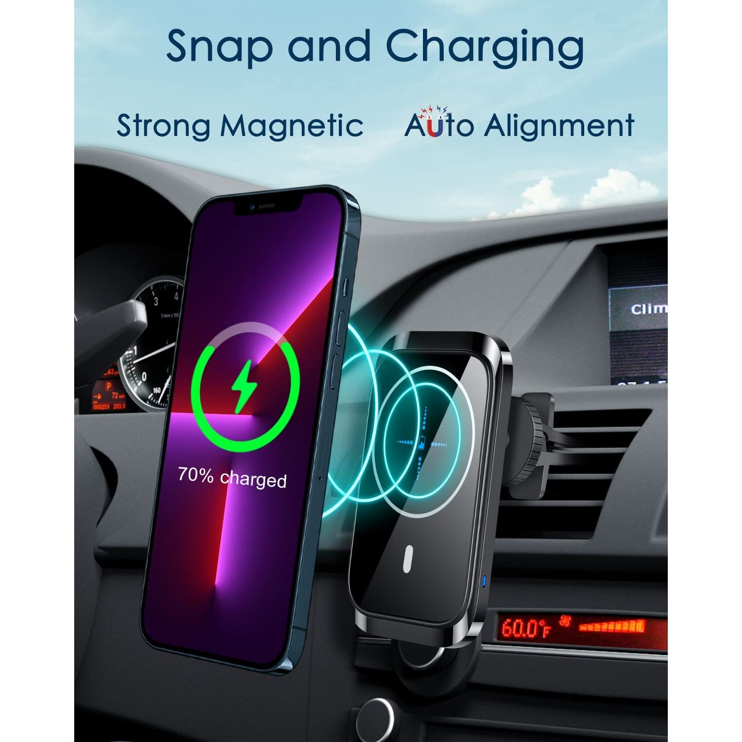 Magnetic Suction Car Mount - WW70
