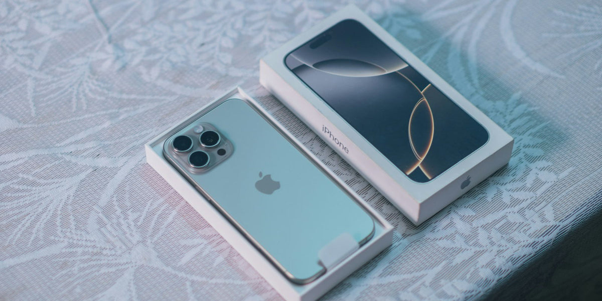 New smartphone in its retail packaging ready for launch day