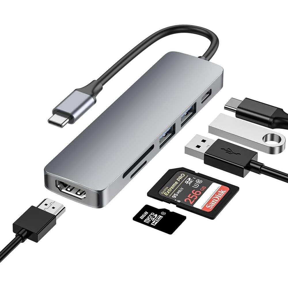 Usbc Computer Doc USBC Dongle 6 in 1