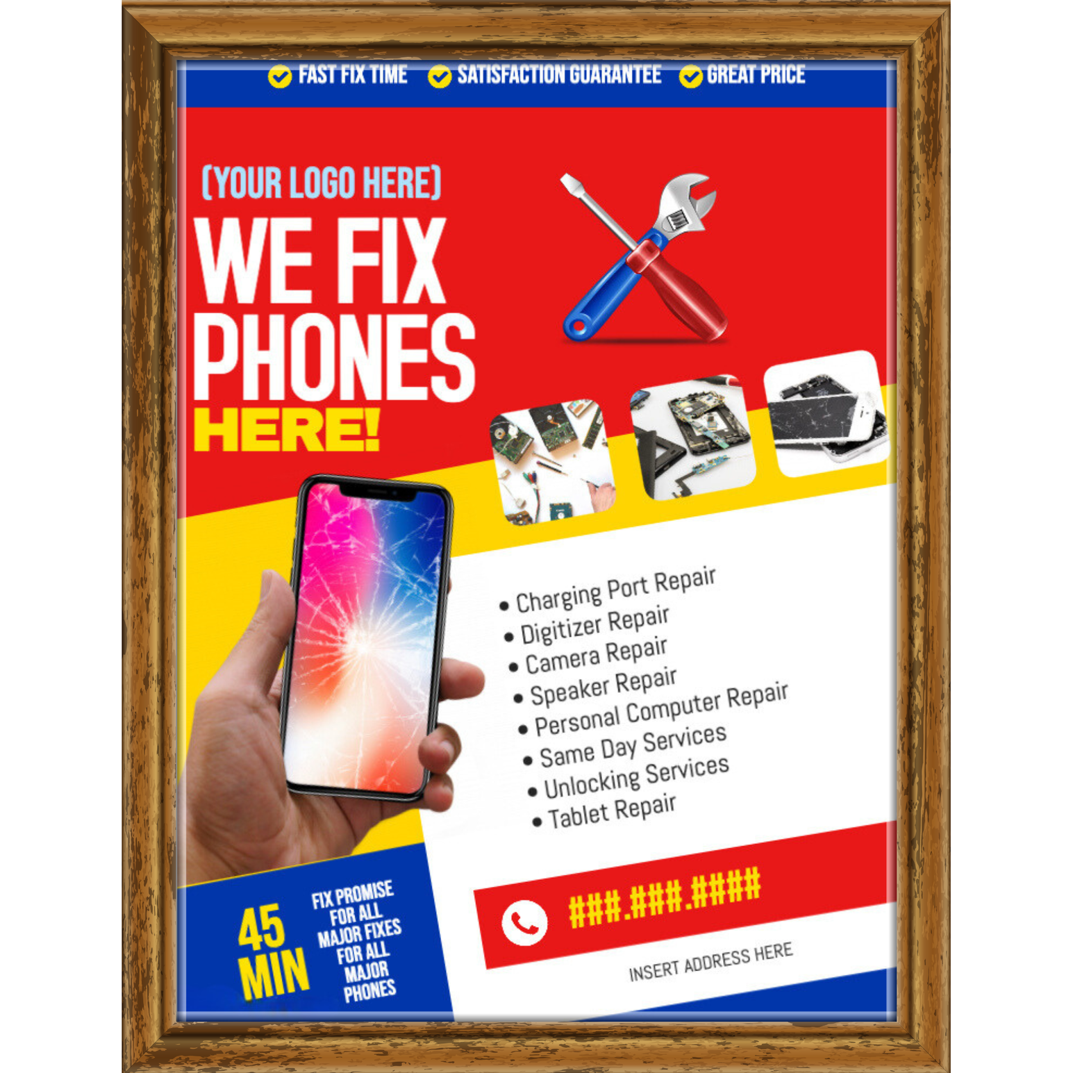 We Fix Phones Frame [8x11]