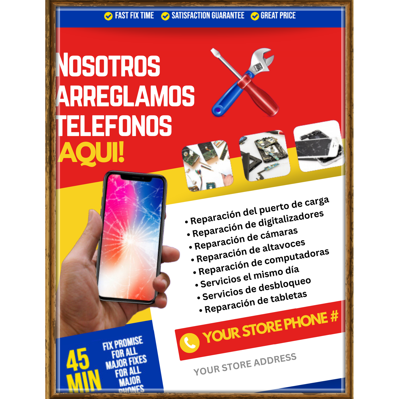 We Fix Phones Frame [8x11]