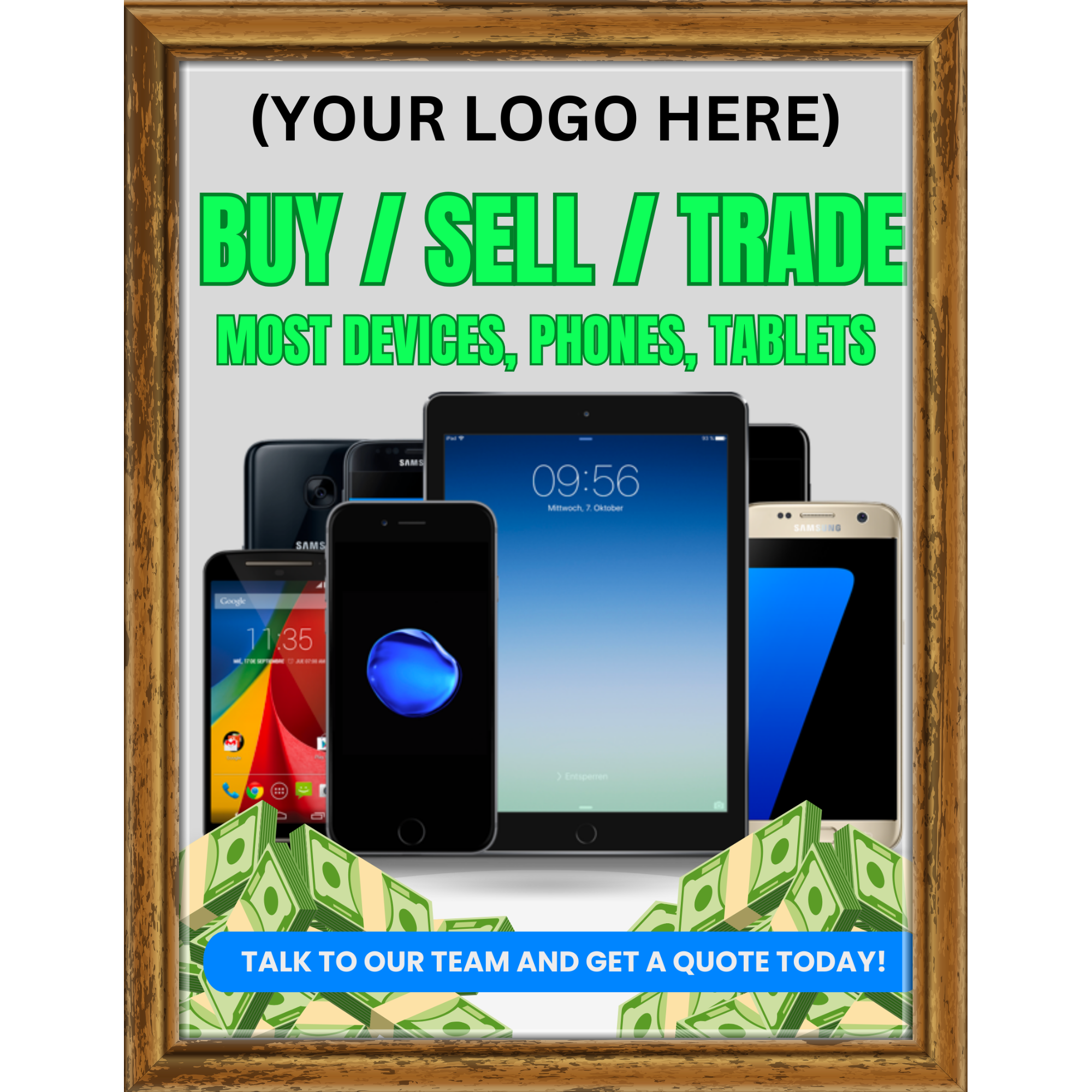 Buy Sell Trade Frame [8x11]