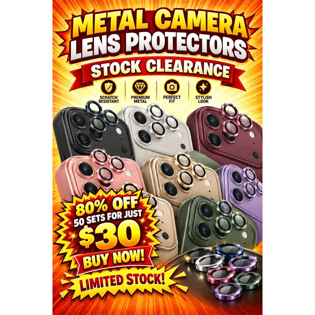 Closeout Metal Camera Protectors