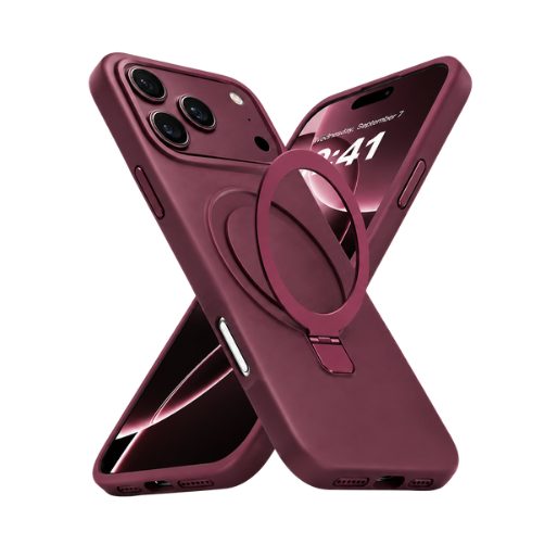 iPhone 18 Pro/17 Pro Magnetic Silicone Ring Case